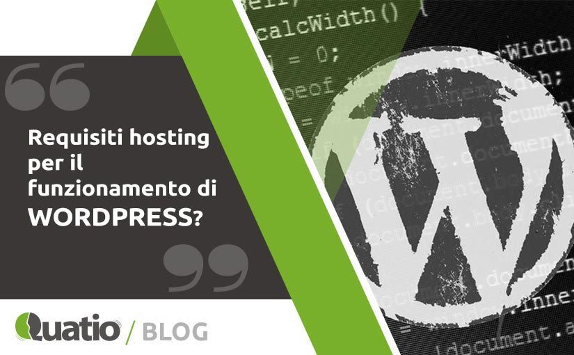 Come Installare Wordpress. Requisiti Hosting. quatio web agency di torino